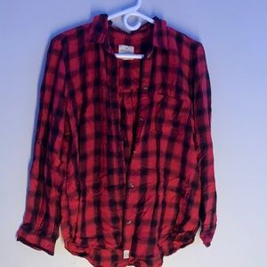 Women’s Red Checkered Flannel